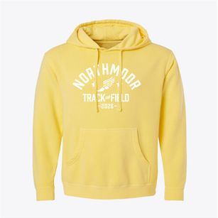 Northmoor Elementary School Track and Field Pigment-Dyed Hoodie