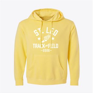 Saint Leo Catholic School Track and Field Pigment-Dyed Hoodie