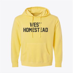 West Homestead Pennsylvania Classic Block Pigment-Dyed Hoodie