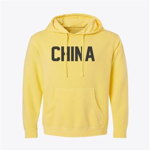 China Texas Classic Block Pigment-Dyed Hoodie