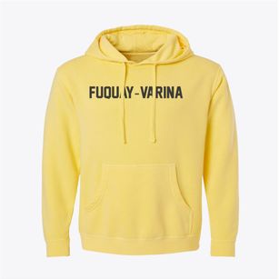 Fuquay-varina North Carolina Classic Block Pigment-Dyed Hoodie