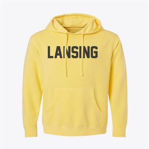 Lansing Ohio Classic Block Pigment-Dyed Hoodie