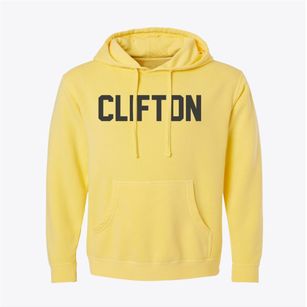 Clifton New York Classic Block Pigment-Dyed Hoodie
