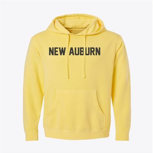New Auburn Wisconsin Classic Block Pigment-Dyed Hoodie