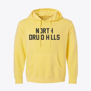 North Druid Hills Georgia Classic Block Pigment-Dyed Hoodie
