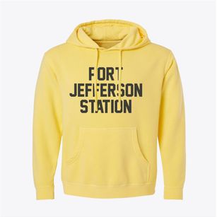 Port Jefferson Station New York Classic Block Pigment-Dyed Hoodie