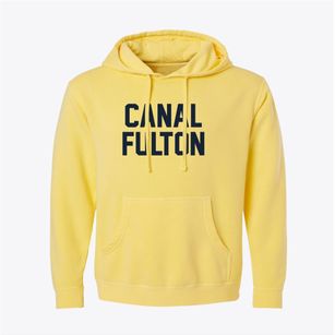 Canal Fulton Ohio Classic Block Pigment-Dyed Hoodie