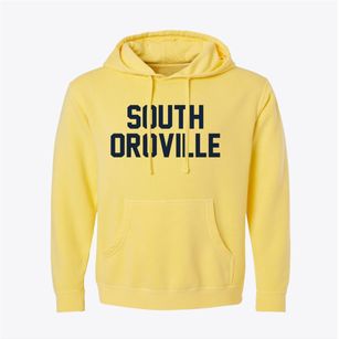 South Oroville California Classic Block Pigment-Dyed Hoodie