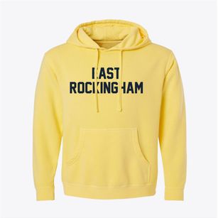 East Rockingham North Carolina Classic Block Pigment-Dyed Hoodie