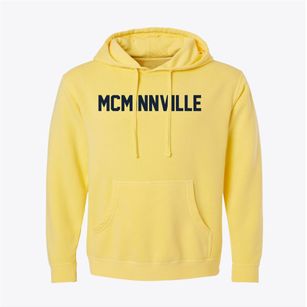 Mcminnville Oregon Classic Block Pigment-Dyed Hoodie