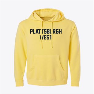 Plattsburgh West New York Classic Block Pigment-Dyed Hoodie