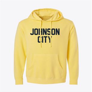 Johnson City Kansas Classic Block Pigment-Dyed Hoodie