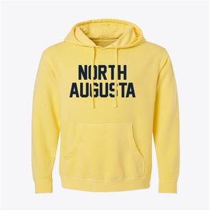 North Augusta South Carolina Classic Block Pigment-Dyed Hoodie
