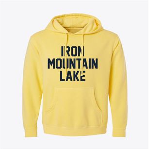 Iron Mountain Lake Missouri Classic Block Pigment-Dyed Hoodie
