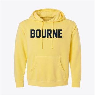 Bourne Massachusetts Classic Block Pigment-Dyed Hoodie