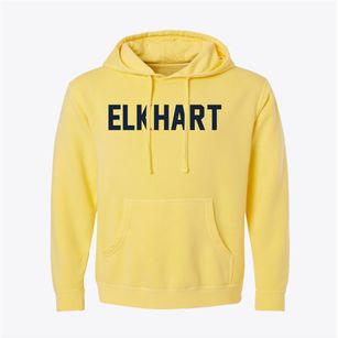 Elkhart Illinois Classic Block Pigment-Dyed Hoodie