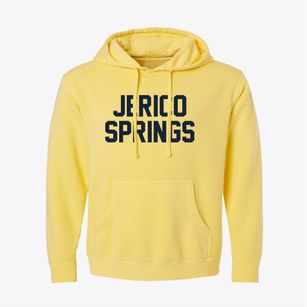Jerico Springs Missouri Classic Block Pigment-Dyed Hoodie