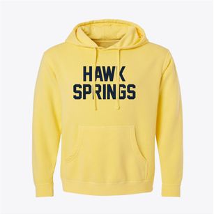 Hawk Springs Wyoming Classic Block Pigment-Dyed Hoodie