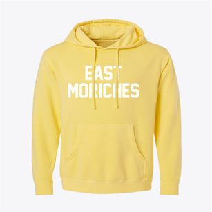 East Moriches New York Classic Block Pigment-Dyed Hoodie