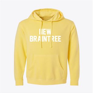 New Braintree Massachusetts Classic Block Pigment-Dyed Hoodie