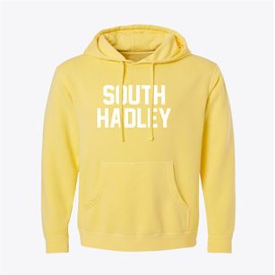 South Hadley Massachusetts Classic Block Pigment-Dyed Hoodie