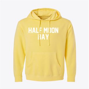 Half Moon Bay California Classic Block Pigment-Dyed Hoodie