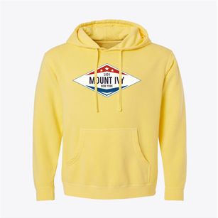 Mount Ivy New York Diamond Star Pigment-Dyed Hoodie