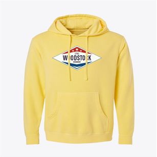 Woodstock Vermont Diamond Star Pigment-Dyed Hoodie