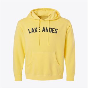 Lake Andes South Dakota Classic Curve Pigment-Dyed Hoodie