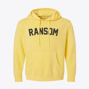 Ransom Kansas Classic Curve Pigment-Dyed Hoodie
