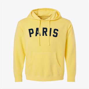 Paris New York Classic Curve Pigment-Dyed Hoodie