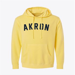 Akron New York Classic Curve Pigment-Dyed Hoodie