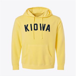 Kiowa Kansas Classic Curve Pigment-Dyed Hoodie