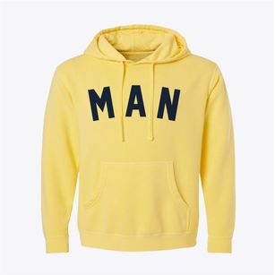 Man West Virginia Classic Curve Pigment-Dyed Hoodie