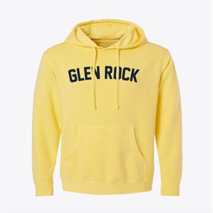 Glen Rock New Jersey Classic Curve Pigment-Dyed Hoodie