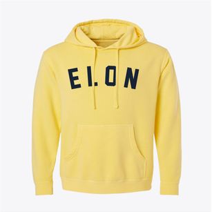 Elon North Carolina Classic Curve Pigment-Dyed Hoodie