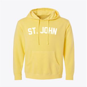 St. John Washington Classic Curve Pigment-Dyed Hoodie