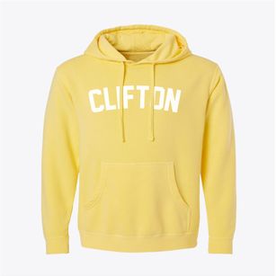 Clifton New Jersey Classic Curve Pigment-Dyed Hoodie