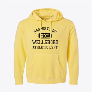 Wellsboro Pennsylvania Athletic Dept Pigment-Dyed Hoodie