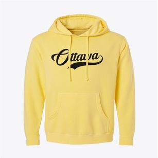 Ottawa Wisconsin Vintage Team Pigment-Dyed Hoodie