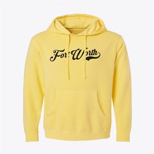 Fort Worth Texas Vintage Team Pigment-Dyed Hoodie