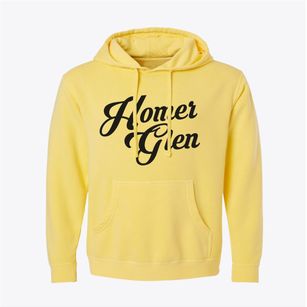 Homer Glen Illinois Vintage Team Pigment-Dyed Hoodie