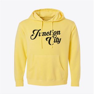 Junction City Missouri Vintage Team Pigment-Dyed Hoodie