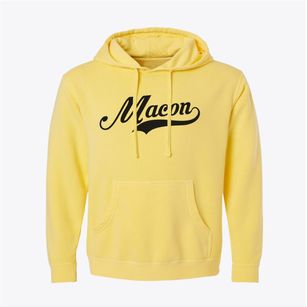 Macon North Carolina Vintage Team Pigment-Dyed Hoodie
