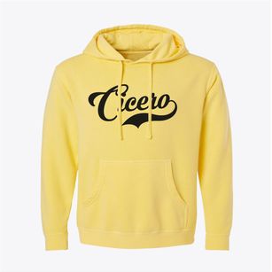 Cicero Illinois Vintage Team Pigment-Dyed Hoodie