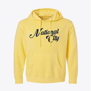 National City California Vintage Team Pigment-Dyed Hoodie