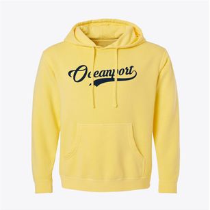 Oceanport New Jersey Vintage Team Pigment-Dyed Hoodie