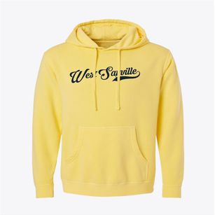 West Sayville New York Vintage Team Pigment-Dyed Hoodie