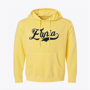 Elyria Ohio Vintage Team Pigment-Dyed Hoodie