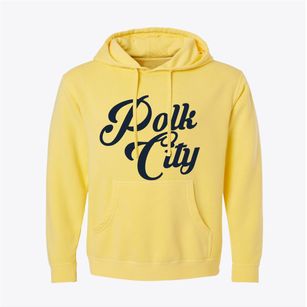 Polk City Iowa Vintage Team Pigment-Dyed Hoodie